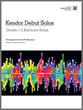 Kendor Debut Solos Baritone BC Book with Online Audio cover